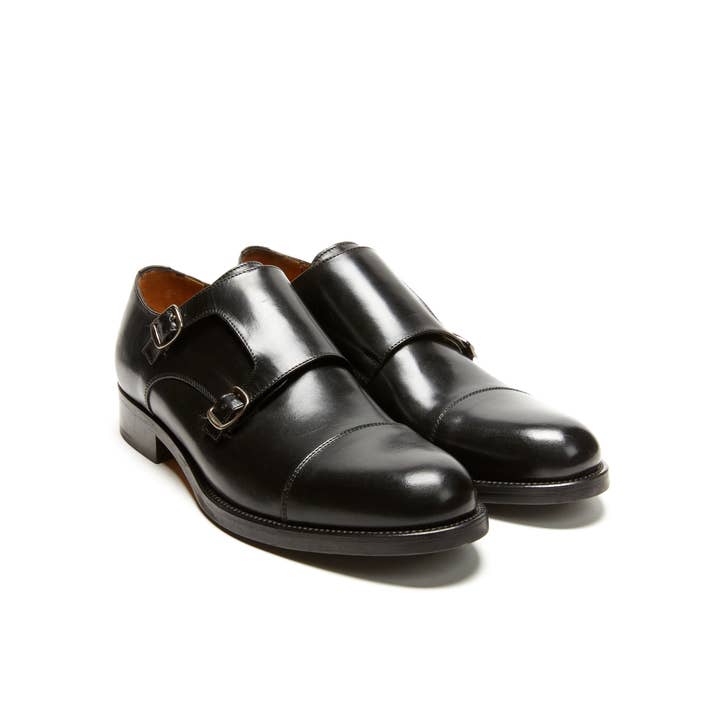 Monk strap zwart - Art. BP1277 voor wholesale door British Passport