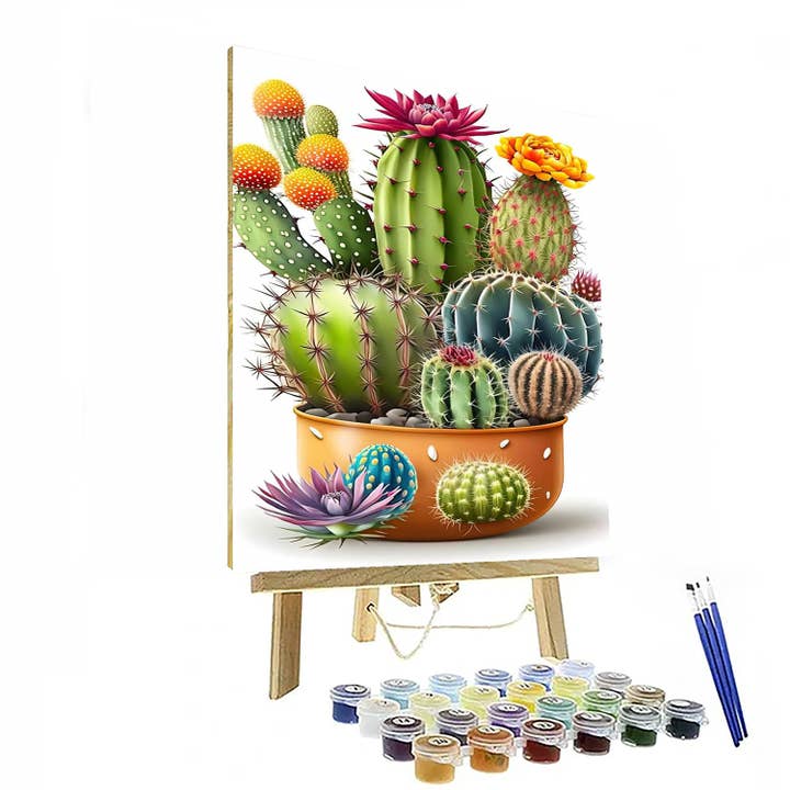 Artistry Rack - Wholesale DIY Craft Kit - Desert Oasis Paint By Number Canvas Kit