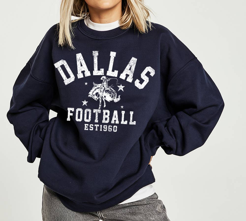 Shamaim - Wholesale Sweatshirt - Women's - DALLAS COWBOYS FOOTBALL Graphic Pullover Sweatshirt0