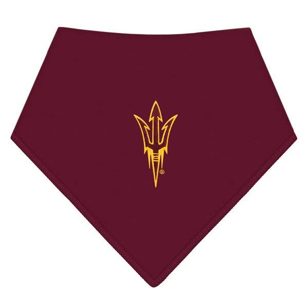 Arizona State Sun Devils Newborn Solid Bandana Bib for wholesale by Creative Knitwear