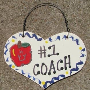 Coach, leraar, cadeau nummer één, 816, coach   voor wholesale door Nannie and B's Crafts