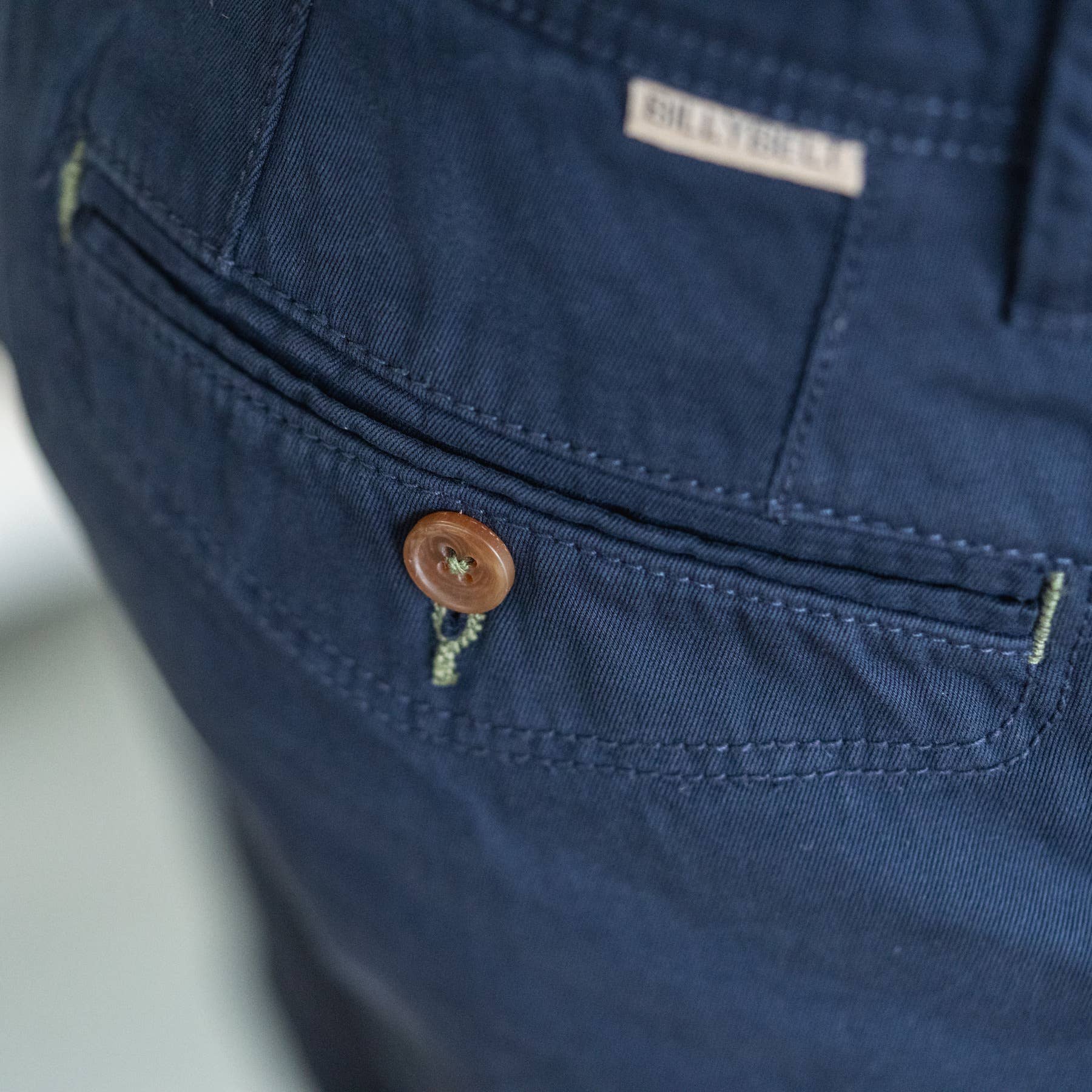 BILLYBELT – wholesale Shorts – Herr – Bermuda i 100% ekologisk bomull - Marin5