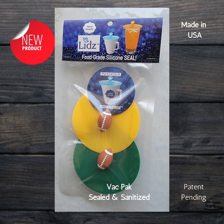 Football Lidz - Green & Yellow for wholesale by Lidz, LLC