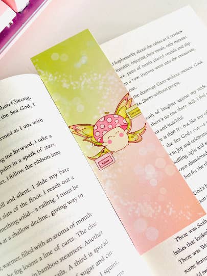 Magical fairy svamp matt bokmärke, 2.1x6.8 i. för wholesale av Mushiesadventures