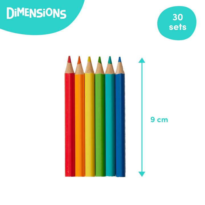 The Twiddlers - Wholesale Colored Pencil - 180 Colouring Pencils (30 Packs of 6)