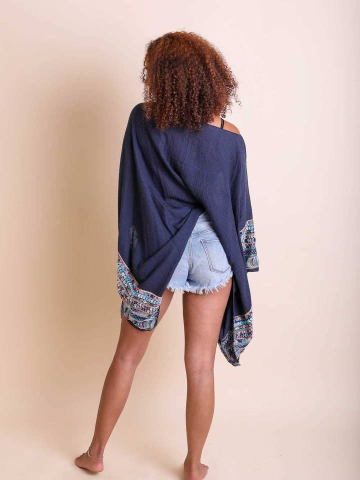 Leto Accessories - Wholesale Kimono - Women's - Bestseller Geometric Embroidered Tunic 🌸 | Versatile Wear15