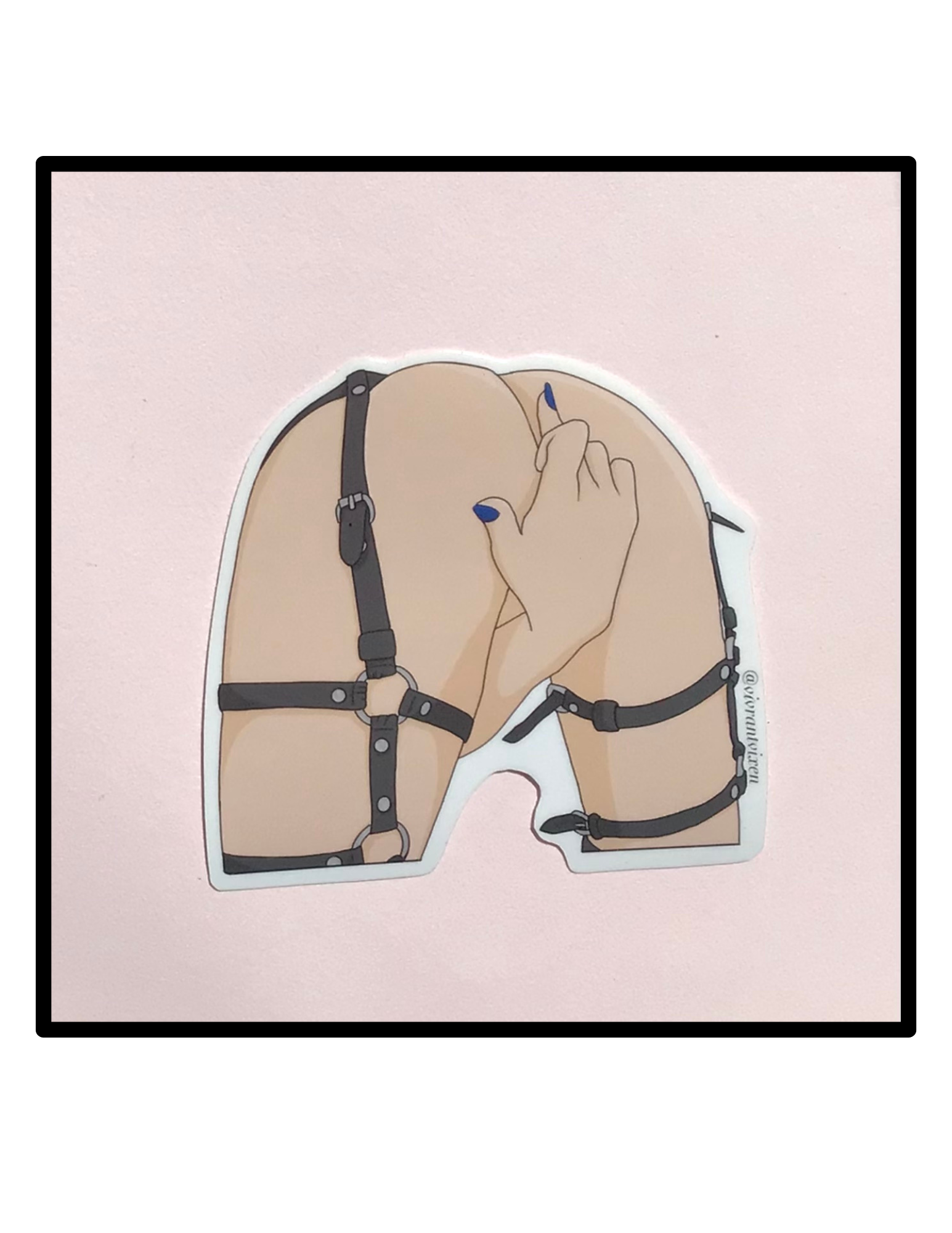 Vivrant Vixen - Wholesale Sticker - BDSM bondage Die Cut Vinyl Sticker, Sex Positive Art1