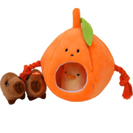 Giocattolo da masticare in peluche per animali Milou & Lumi - Arancione per la vendita all'ingrosso da parte di Dr.Milou