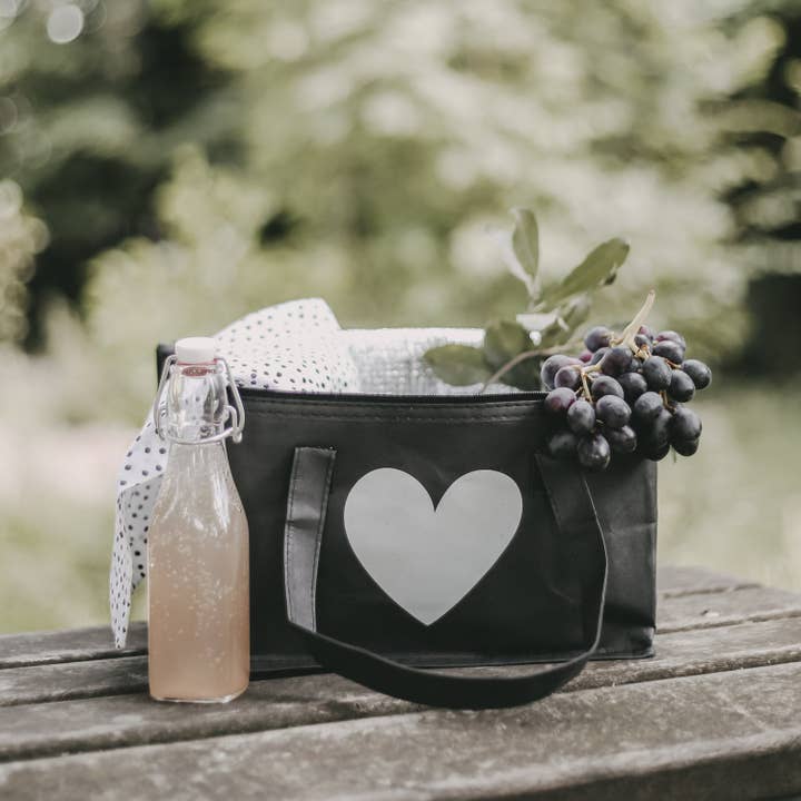 Eulenschnitt - Wholesale Cooler/Cooler Bag - Cooler bag black heart (PU = 5 pcs.)1