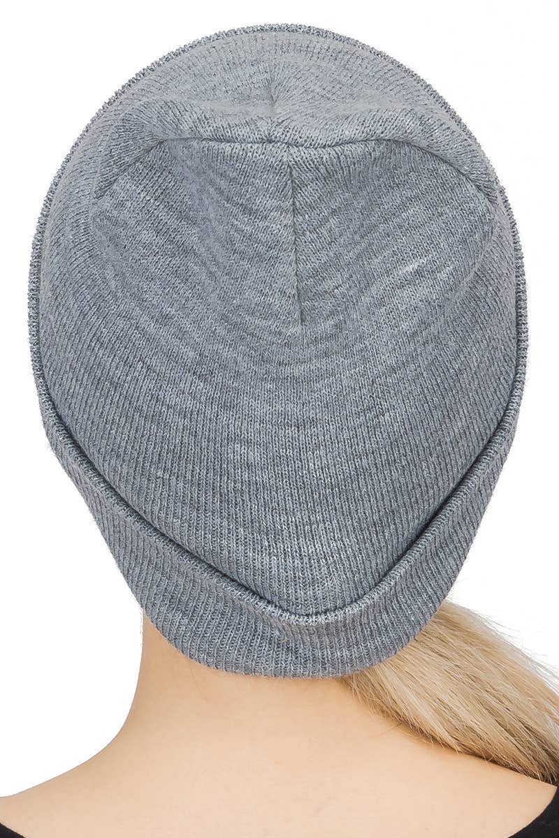 Cap Zone - Wholesale Beanie - Women's - Middle Finger Up Skeleton Cuffed Classic Beanie3