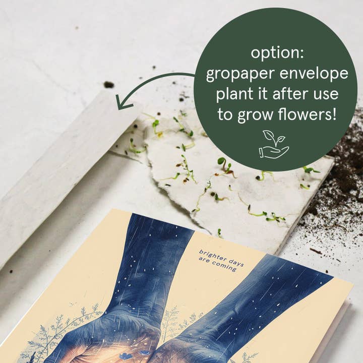 Botanopia - gifts , decor and cards for plant lovers - Wholesale Friendship Card - Brighter Days Are Coming | Encouragement Friendship Card7