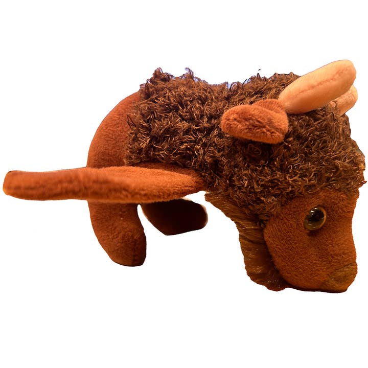 Texas Toy Distribution - Wholesale Stuffed/Plush Toy - Kids & Baby - Buffalo Plush Stuffed Animal with Slap Bracelet
