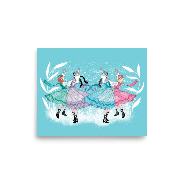 Winter Wonderland Art Print / 8X10 Art / Polish Girls for wholesale by Cactus & Cedar