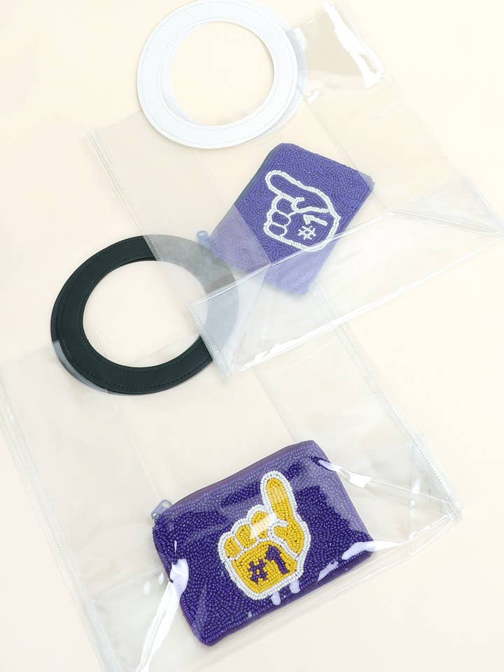 Stadium Approved Clear Handbag for wholesale by SP Sophia Collection