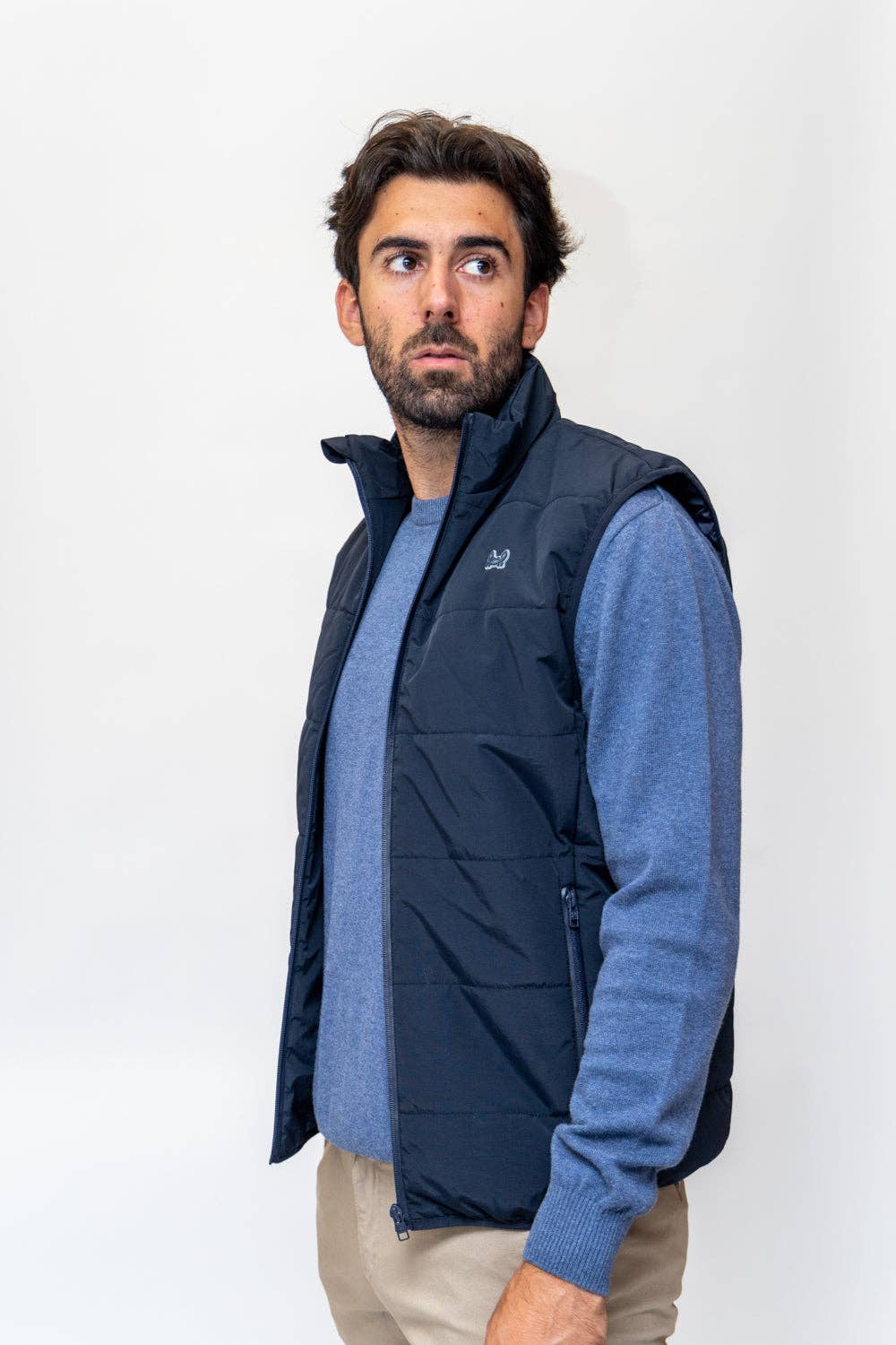 Custi Mikelo: Men's Clothing & Christmas Gifts - Vendita all'ingrosso Gilè imbottito - Uomo - Gilet Tecnico Marino | Alpi3