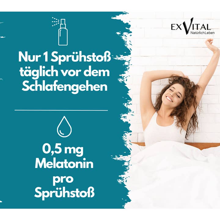 EXVital - Wholesale Oral Supplement/Vitamin - Melatonin Spray, with Lavender Extract & Vitamin B6- 0.5 mg