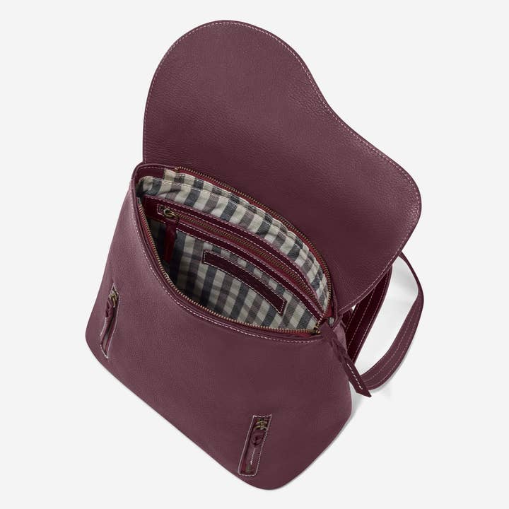Paddock Convertible Backpack Purse in Pebbled Leather for wholesale by Oughton