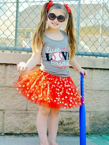 The Hair Bow Company - Wholesale Tutu - Kids - Gold Polka Dot Girls Tutu