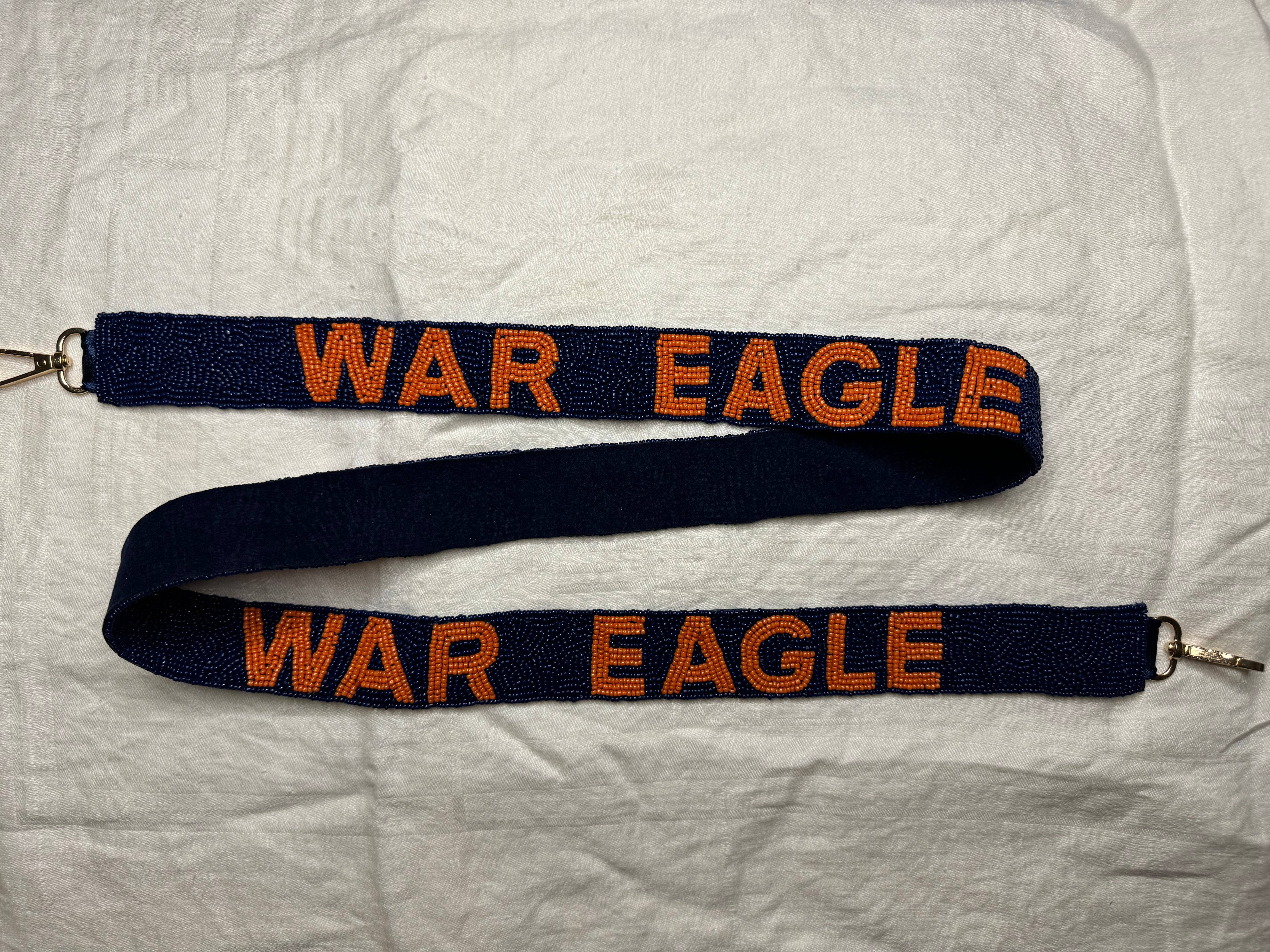 Tatter'd Royals - Wholesale Purse/Bag Accessory - Women's - Auburn War Eagle Beaded Purse Strap0