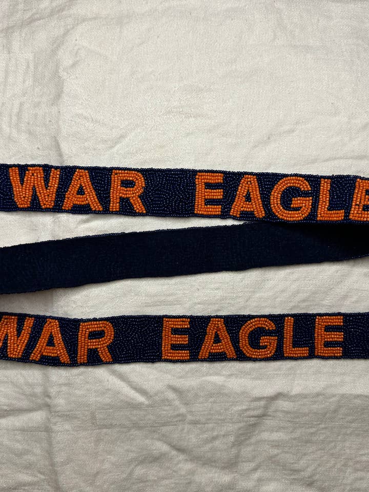 Auburn War Eagle Beaded Purse Strap for wholesale by Tatter'd Royals