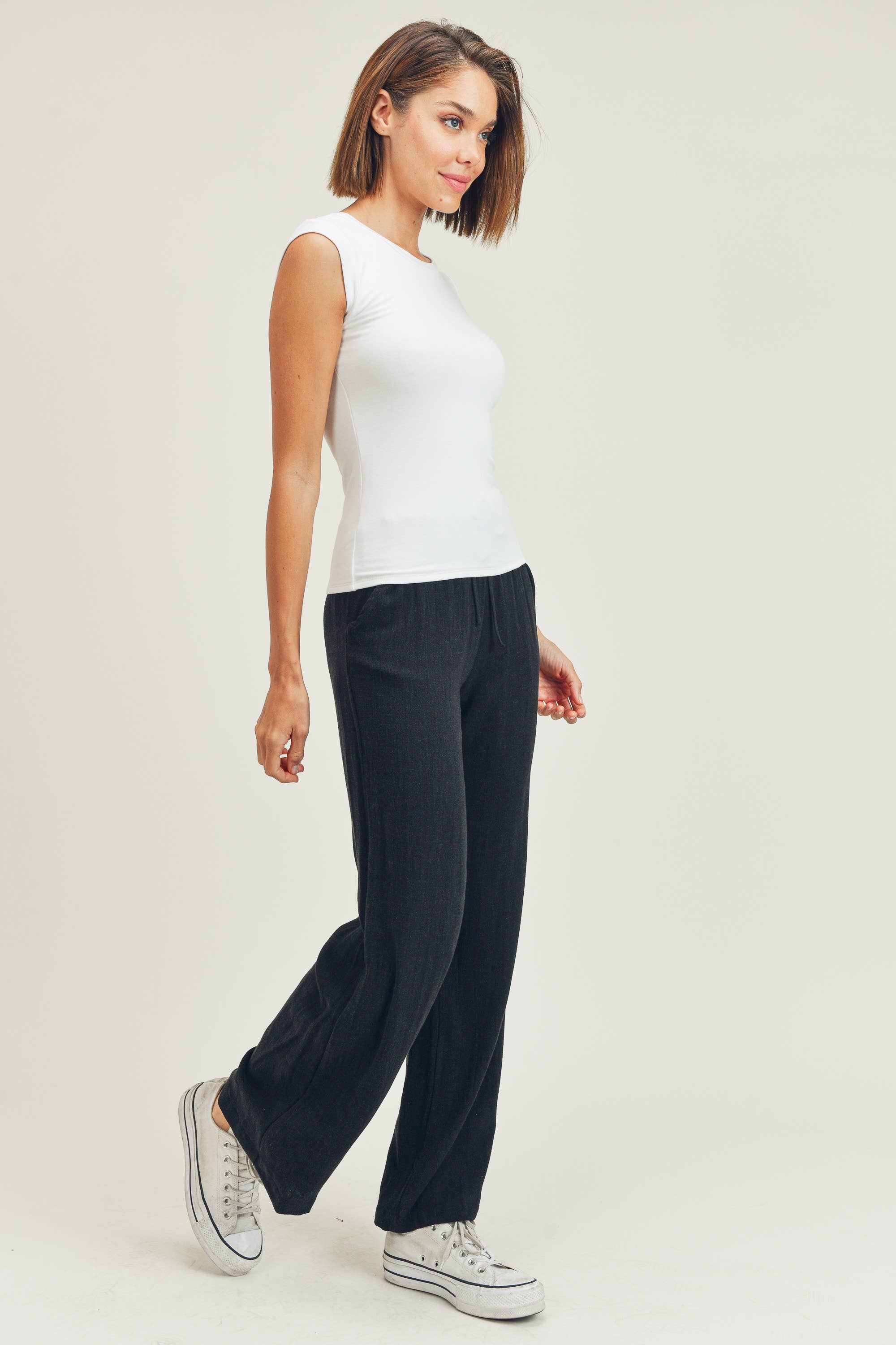 Wasabi + Mint - Wholesale Knit Top - Women's - CAP SLEEVE TOP FWMT23554