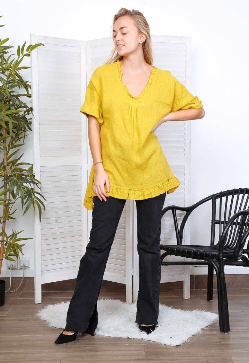 LÉA & LUC - Wholesale Tunic - Women's - 100% Linen Tunic REF.1076864