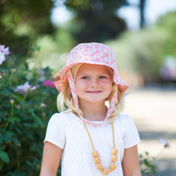 Peppercorn Kids - Wholesale Sun Hat - Kids - Blooming Meadow Bucket Sun Hat- Multi-pink3