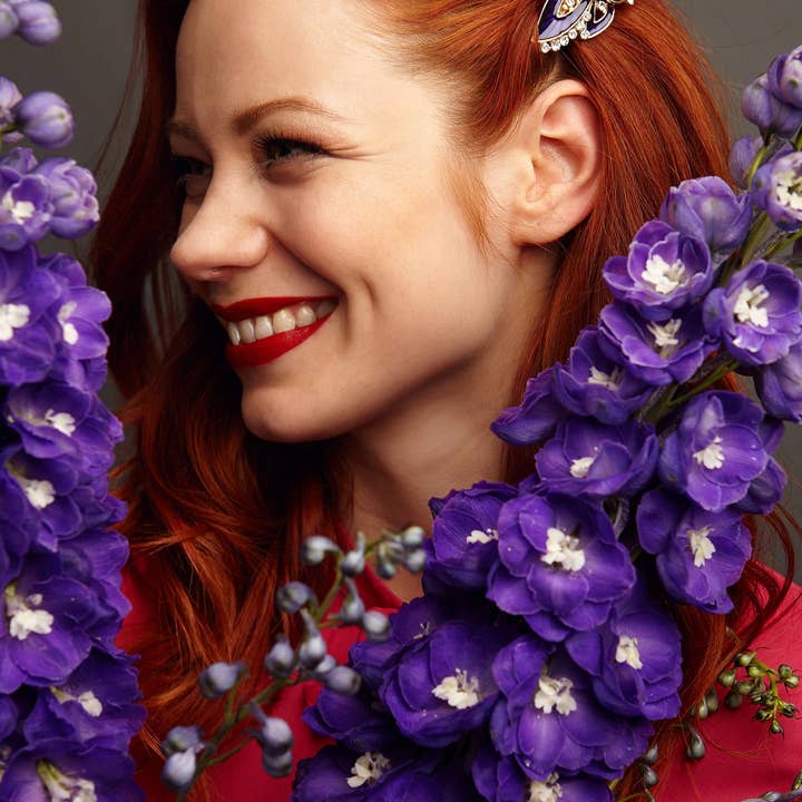 QueenMee Accessories - Wholesale Hair Clip - Women's - Flower Hair Clip in Enamel9