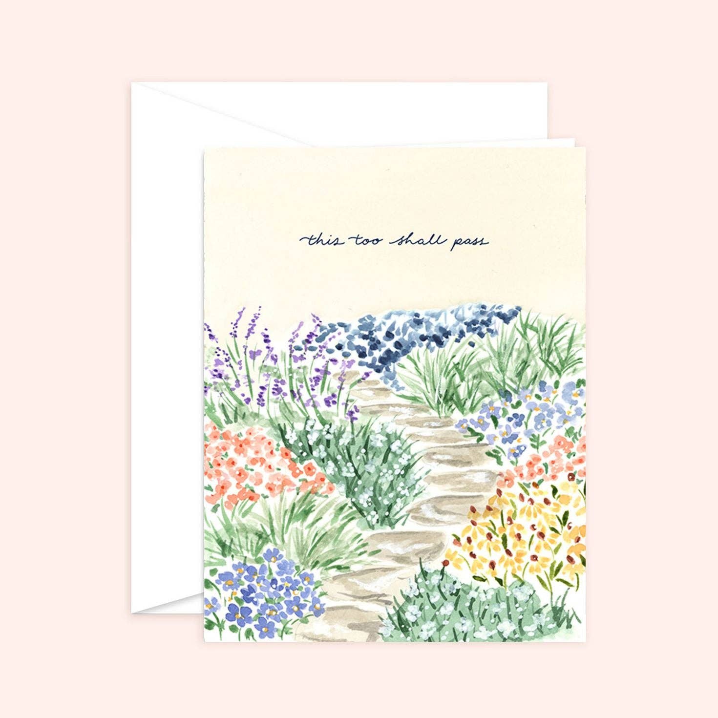 Almeida Illustrations - Wholesale Sympathy Card - This Too Shall Pass Card | Sympathy Condolence Card0