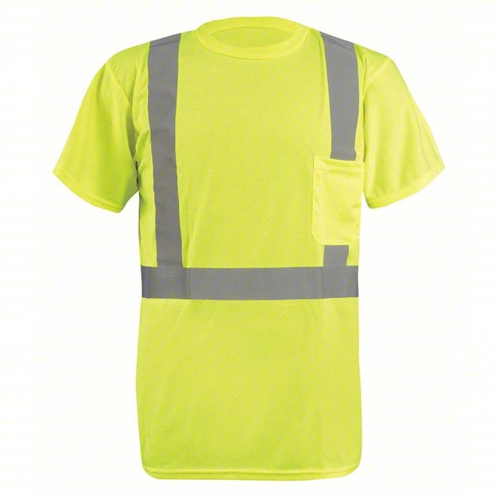 Class 2 Breathable Hi-Vis T-Shirt-TITANST902 - SAFETY GREEN for wholesale by TITAN WORKWEAR N SAFETY