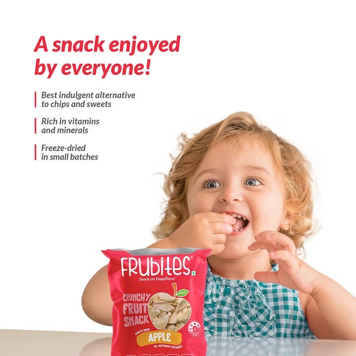 Frubites - Wholesale Dried/dehydrated fruit - Frubites Freeze-Dried Apple | Healthy Fruit Snack1