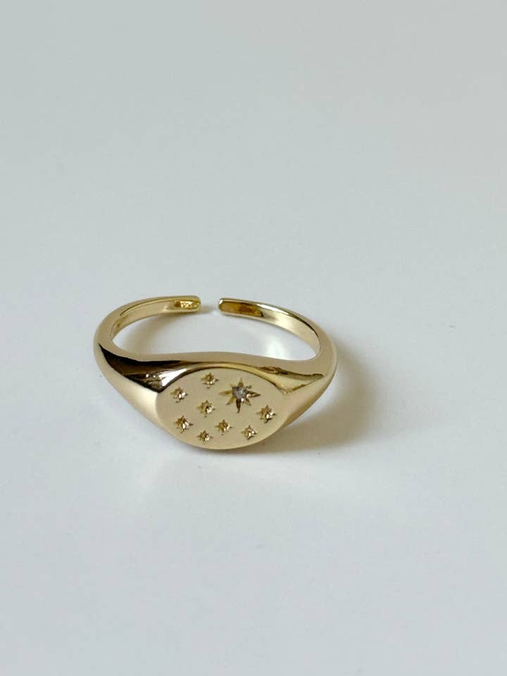 Etoile Signet Ring for wholesale by Tramps+Thieves