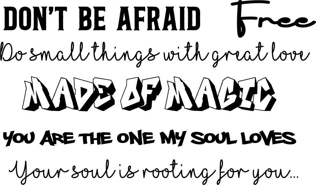 Wear Your Sole – Joalharia para calçado – Mulher por atacado – Tatuagem de sapato pequeno WYS - palavras em preto e branco6