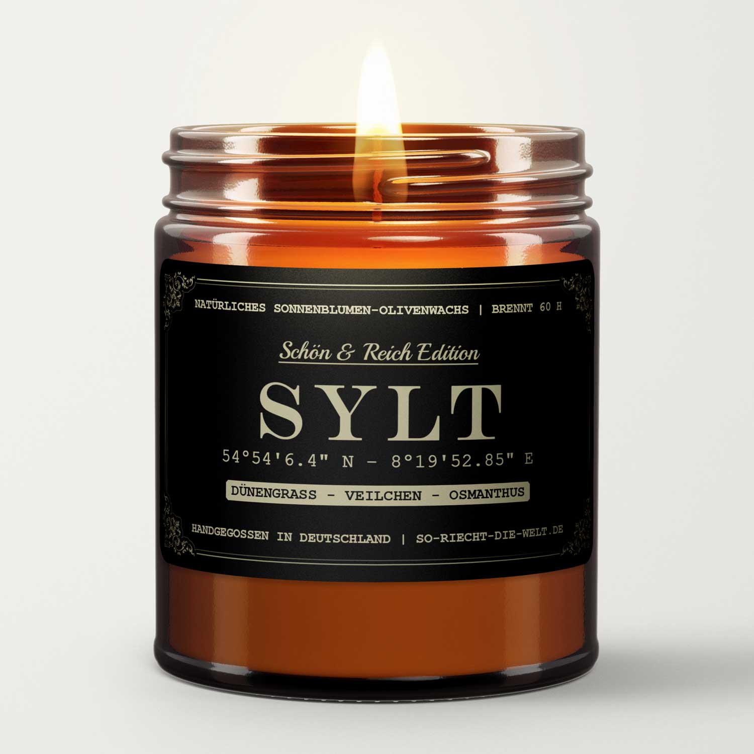 So riecht die Welt - Wholesale Jar/Filled Candle - Sylt Candle - Schön & Reich Edition - Dünengrass | Violets |1
