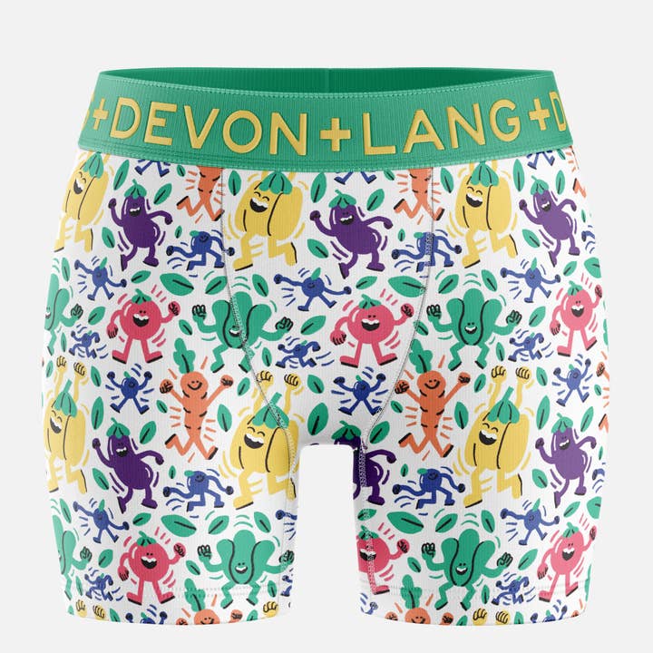 Bria Women's Boxer Brief - Tossed Salad for wholesale by Devon + Lang