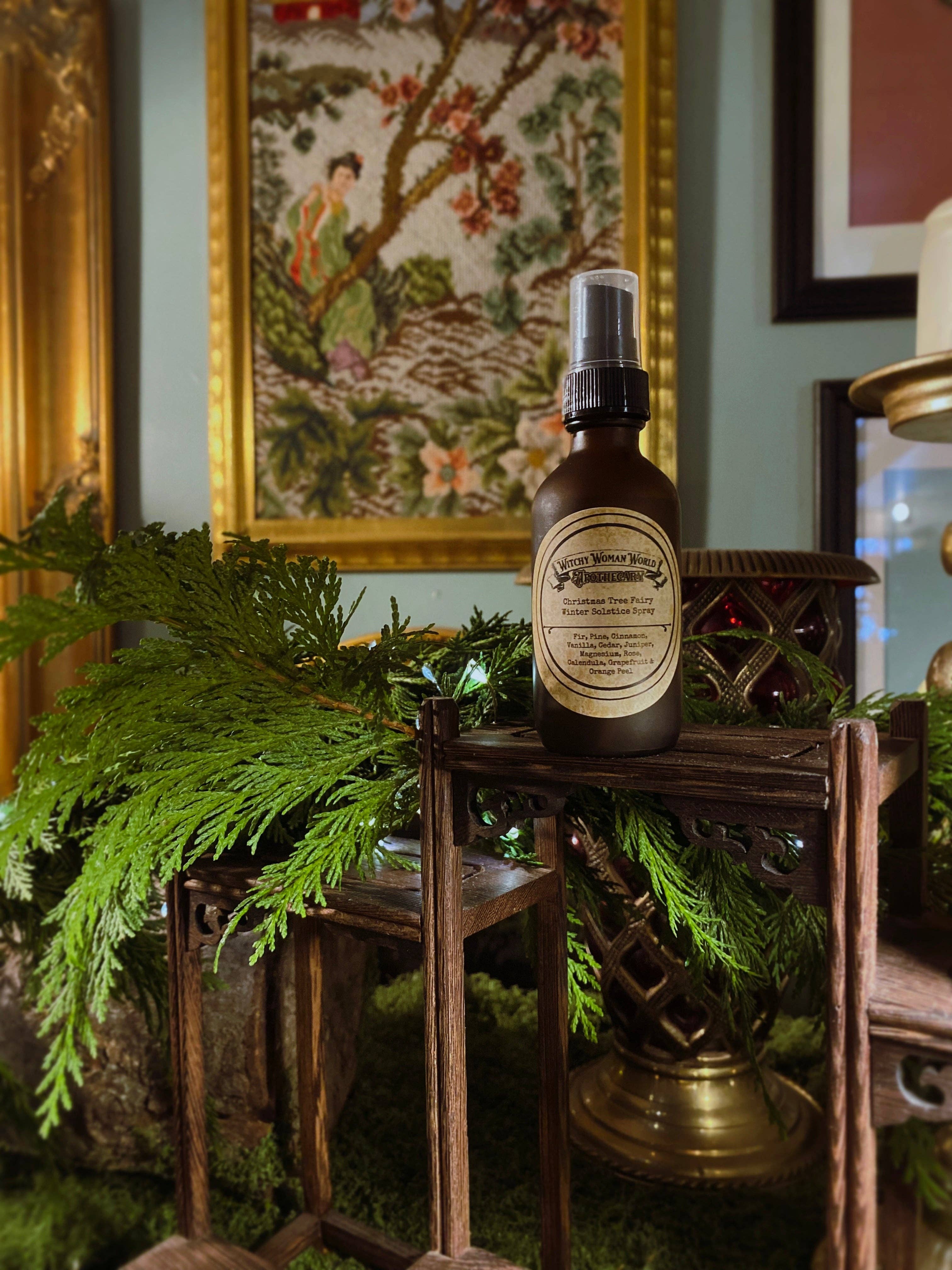 Witchy Woman World Apothecary - Wholesale Room & Linen Spray - Christmas Tree Fairy, Winter Solstice Spray