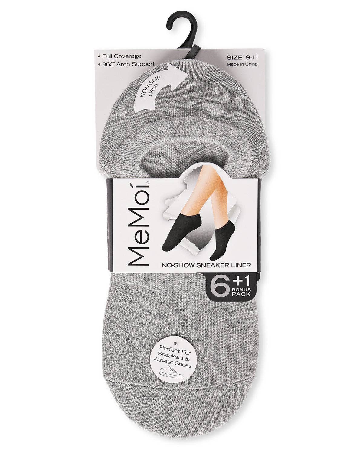 Infinity Classics International Inc. - Wholesale Socks - Women's - No Show Cotton Blend Sneaker Liner 7 Pair Pack0
