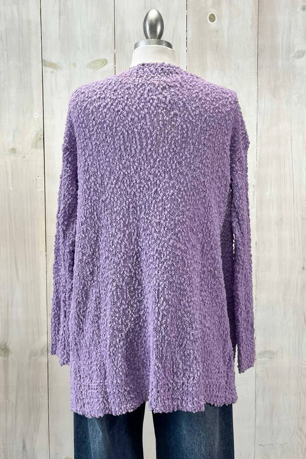Tasha Apparel Wholesale - Wholesale Cardigan - Women's - Trendy Popcorn Knit Open Front Cozy Lightweight Oversized Cardigan Sweater9