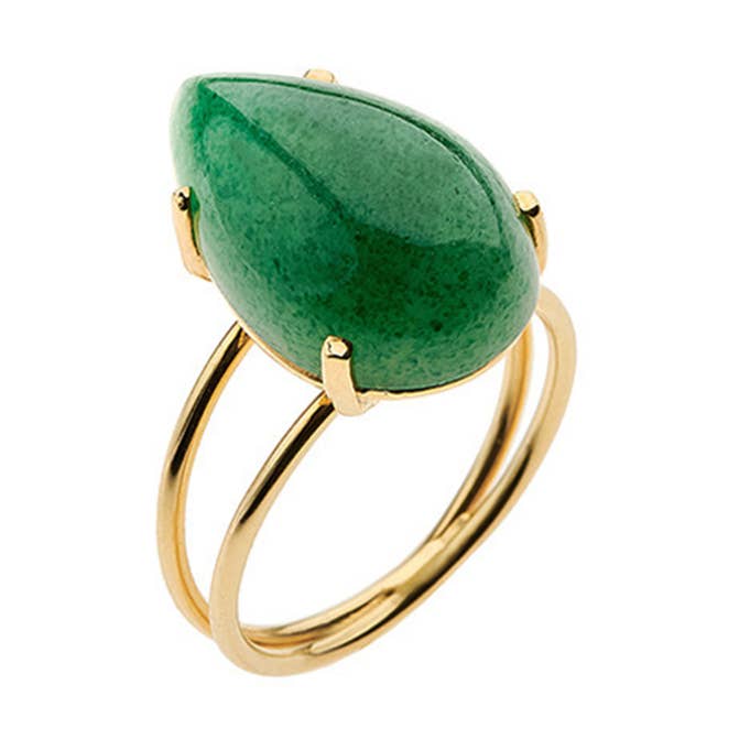 Bague Lifestones - Or, Aventurine pour la vente par Eleni Orfanou