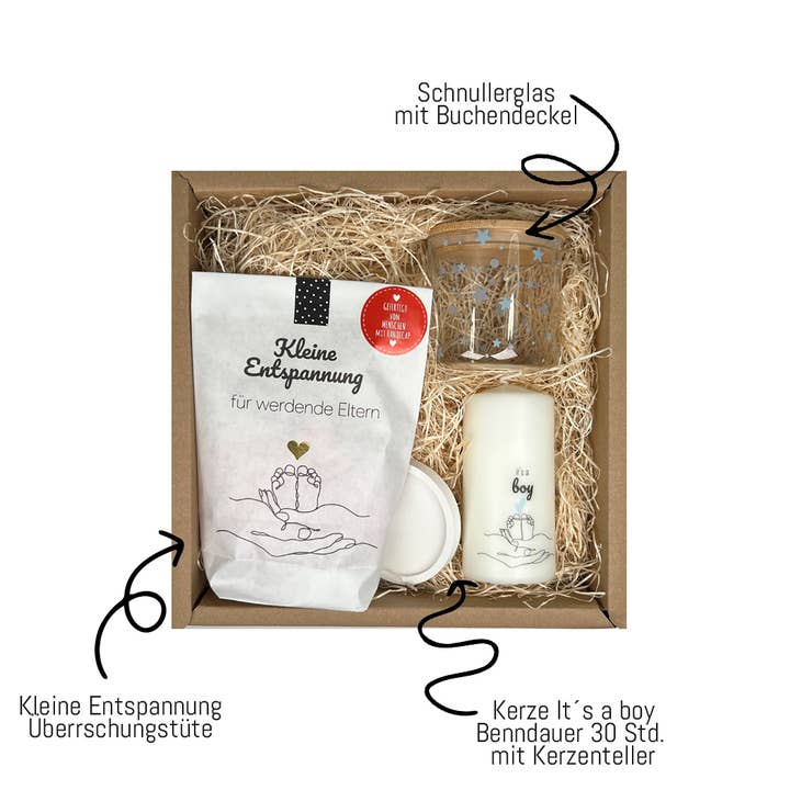 Wunderle GmbH – Engroshandel Barselsgave – Gaveæske til fødsel dreng3