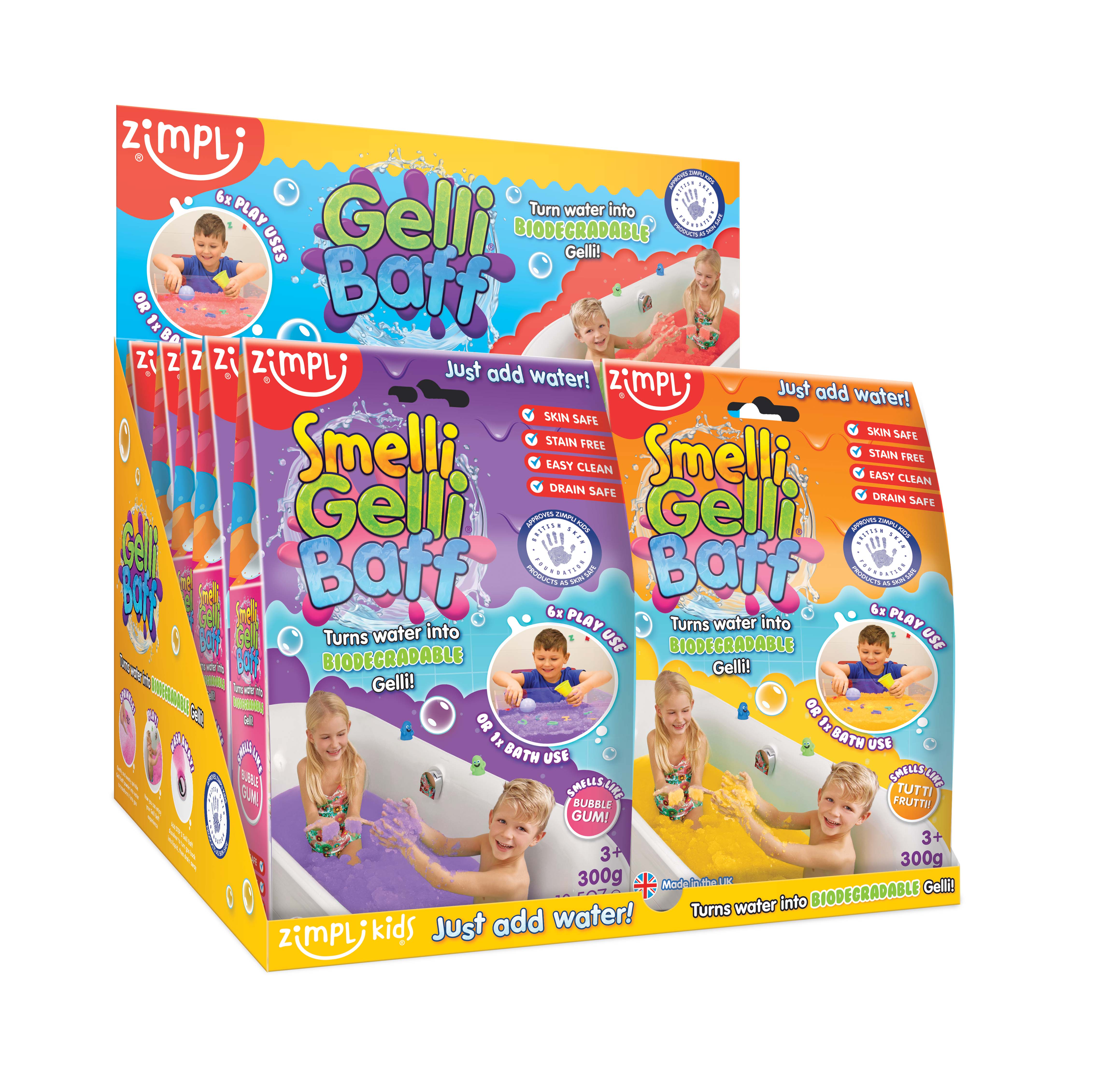 Zimpli Kids – Engroshandel Badelegetøj - Baby – Zimpli Smelli Gelli Baff - Sensorisk badedyr lavet i Storbritannien til børn