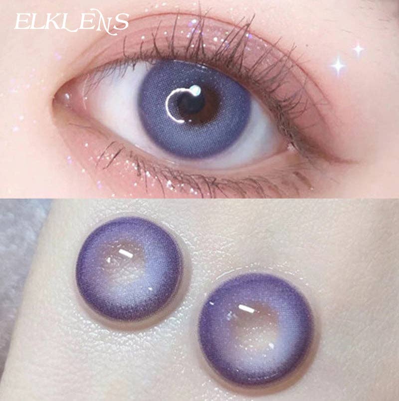 ELKLENS - Wholesale Contact Lenses - ELKLENS Moonlight Purple Prescription Colored Contact Lenses4
