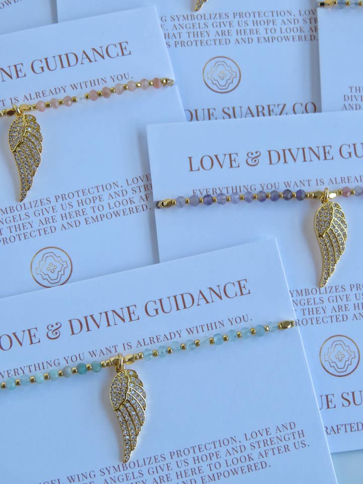 Divine Guidance - Kira Angel Wing Bracelet for wholesale by Boutique Suarez Co.