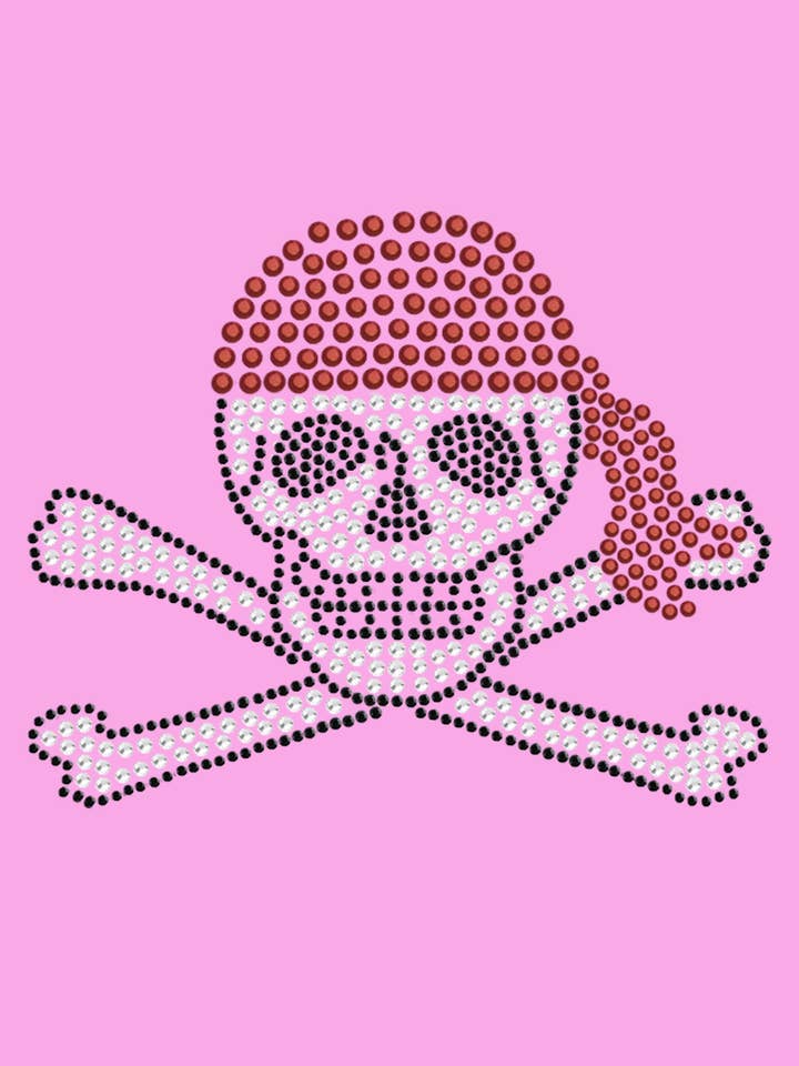 Dog in the Closet – Großhandel T-Shirt – Damen – Totenkopf mit rotem Bandana Damen T-Shirt5