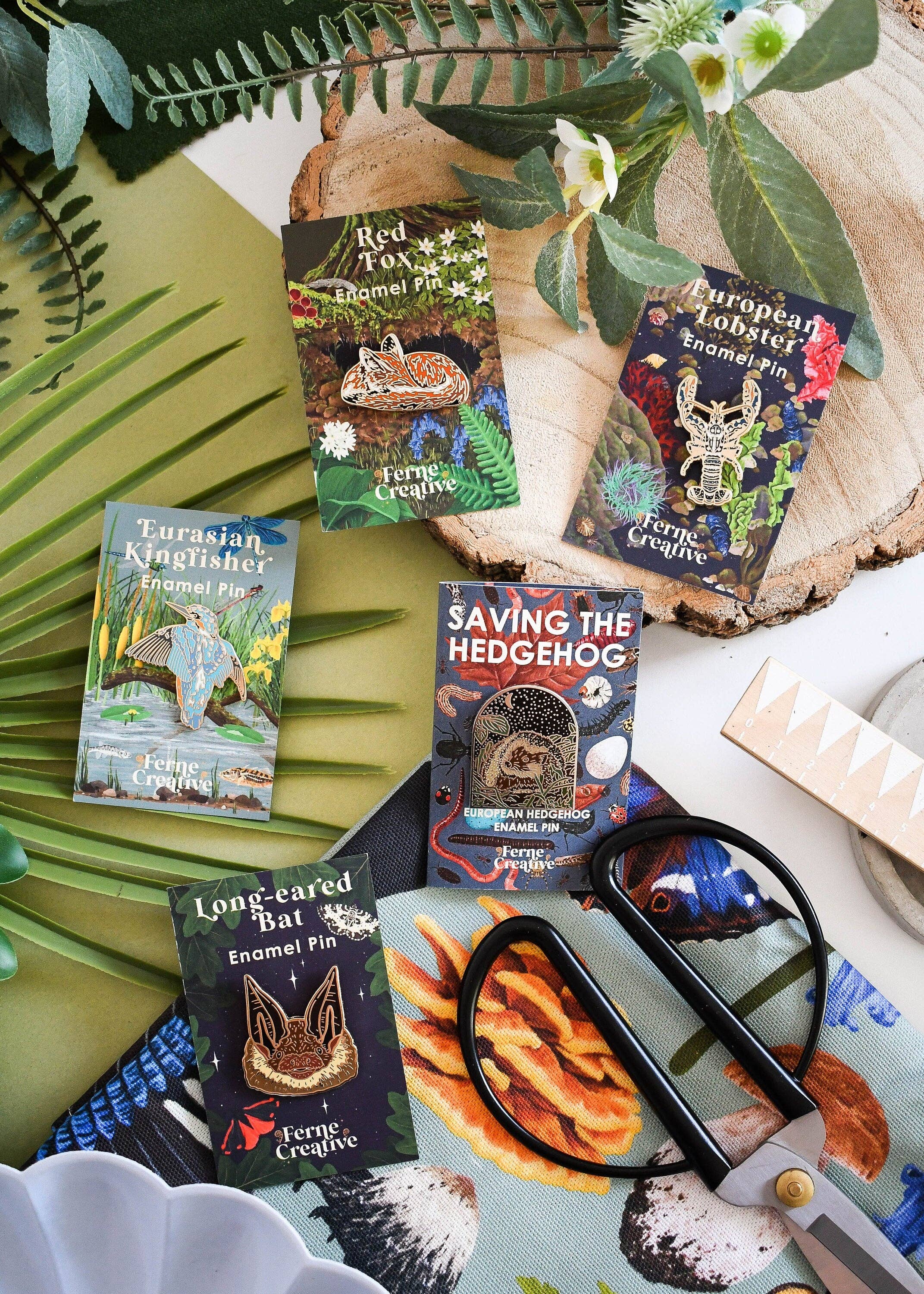 Ferne Creative – Engroshandel Reversnål/knap – Rød ræv hård emalje pin1