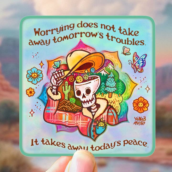 Preocúpate menos - Pegatina para venta al por mayor de SeeknRevel