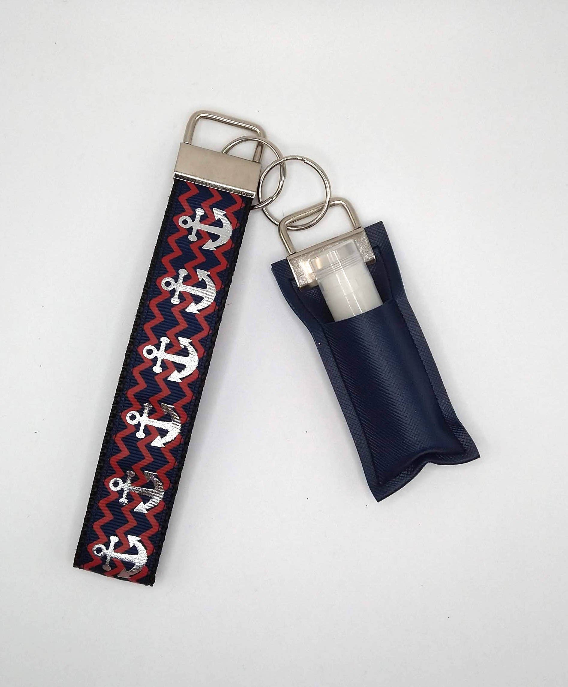 KSS Made - Handmade Keychain Wristlets – Engroshandel Nøglering - Dame – Ankre nøglering Wristlet og Chapstick Holder Sæt1