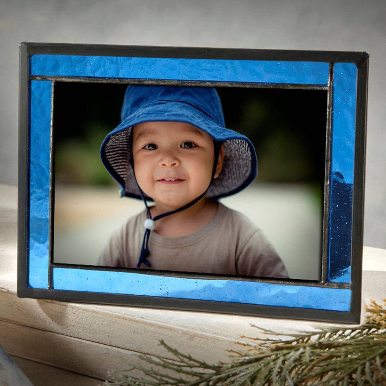 J Devlin Glass Art & Bert Anderson Collection - Vente Cadres photos - Pic 324 Verre Bleu - Série de Cadres à Chevalet3