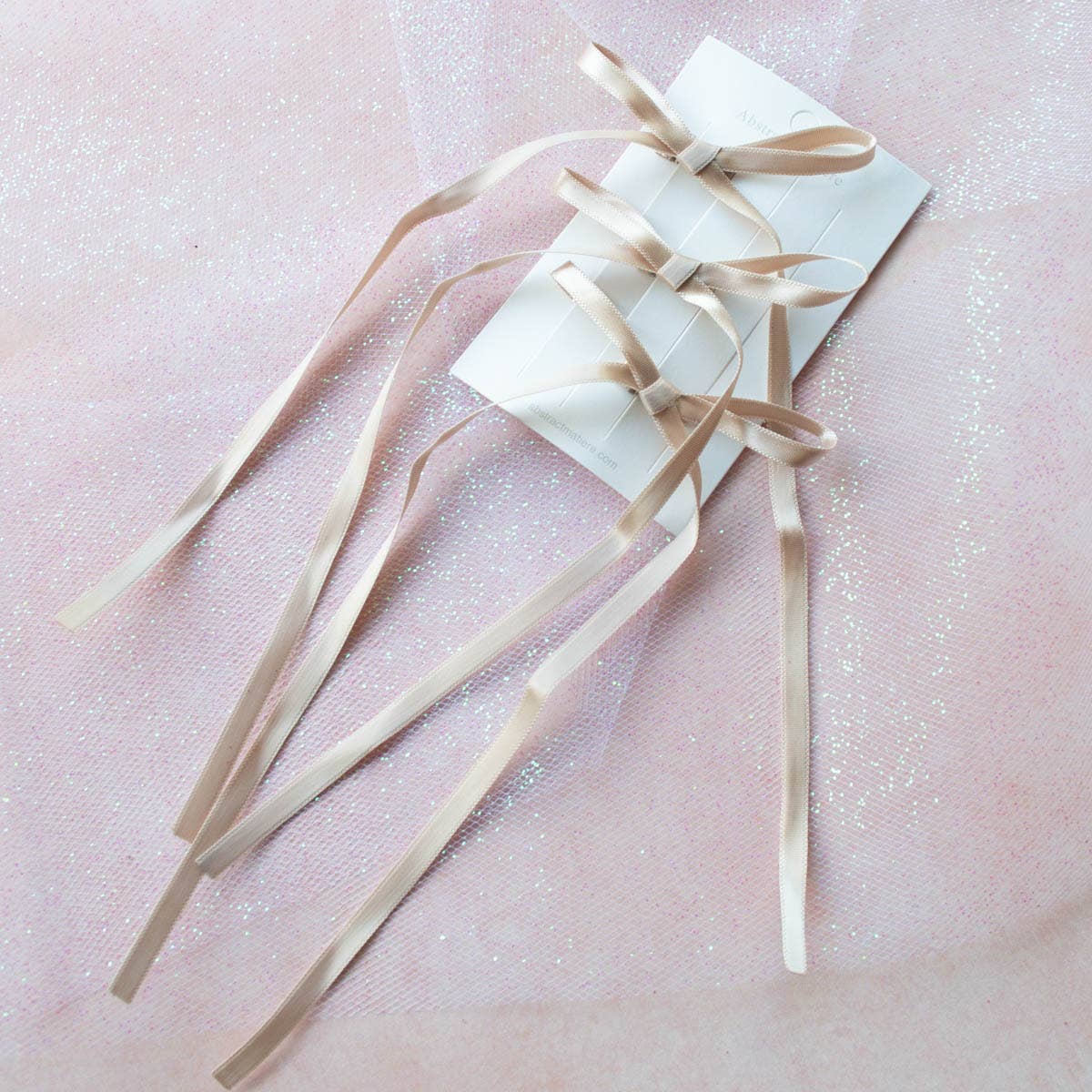 Tiepology – wholesale Hårrosett - Dam – Satinband hårbågstiftsats1