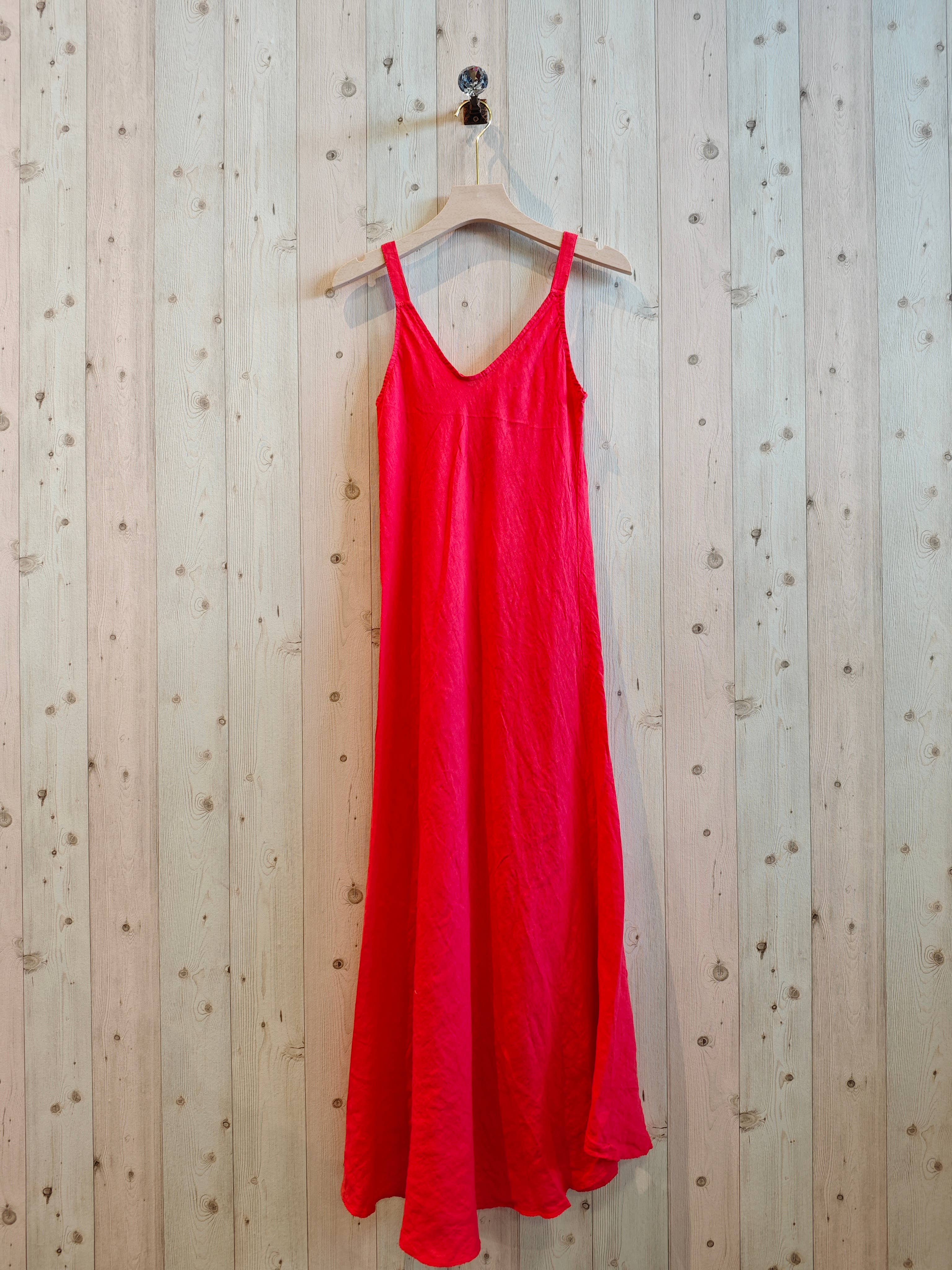 Linen & More - Vendita all'ingrosso Vestito - Donna - Vestito con bretelle in lino 100%0